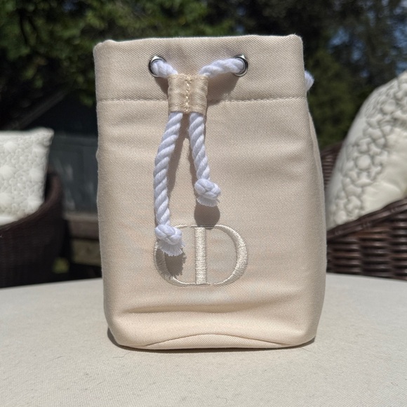 Dior Cream Cosmetic Bag - Picture 1 of 10